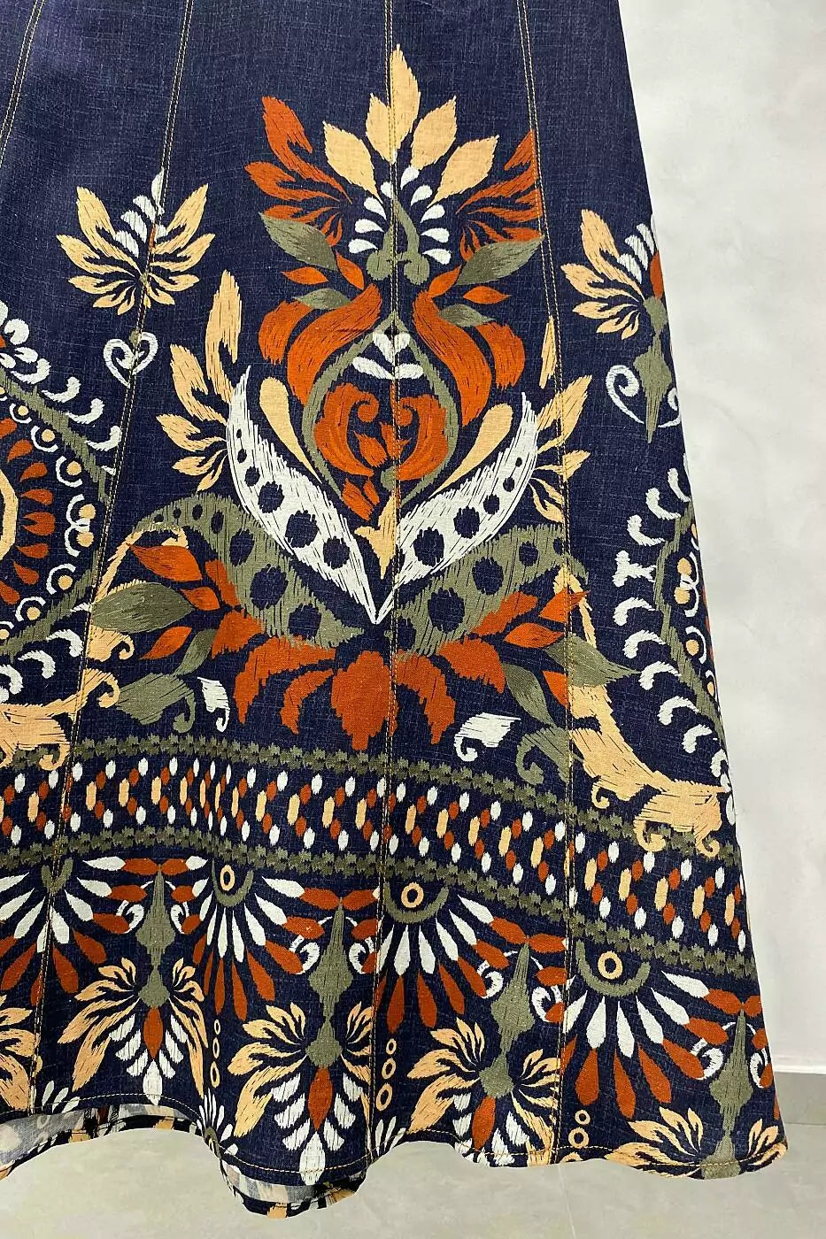 VESTIDO MANGA CURTA LINHO ESTAMPADA FIJI™