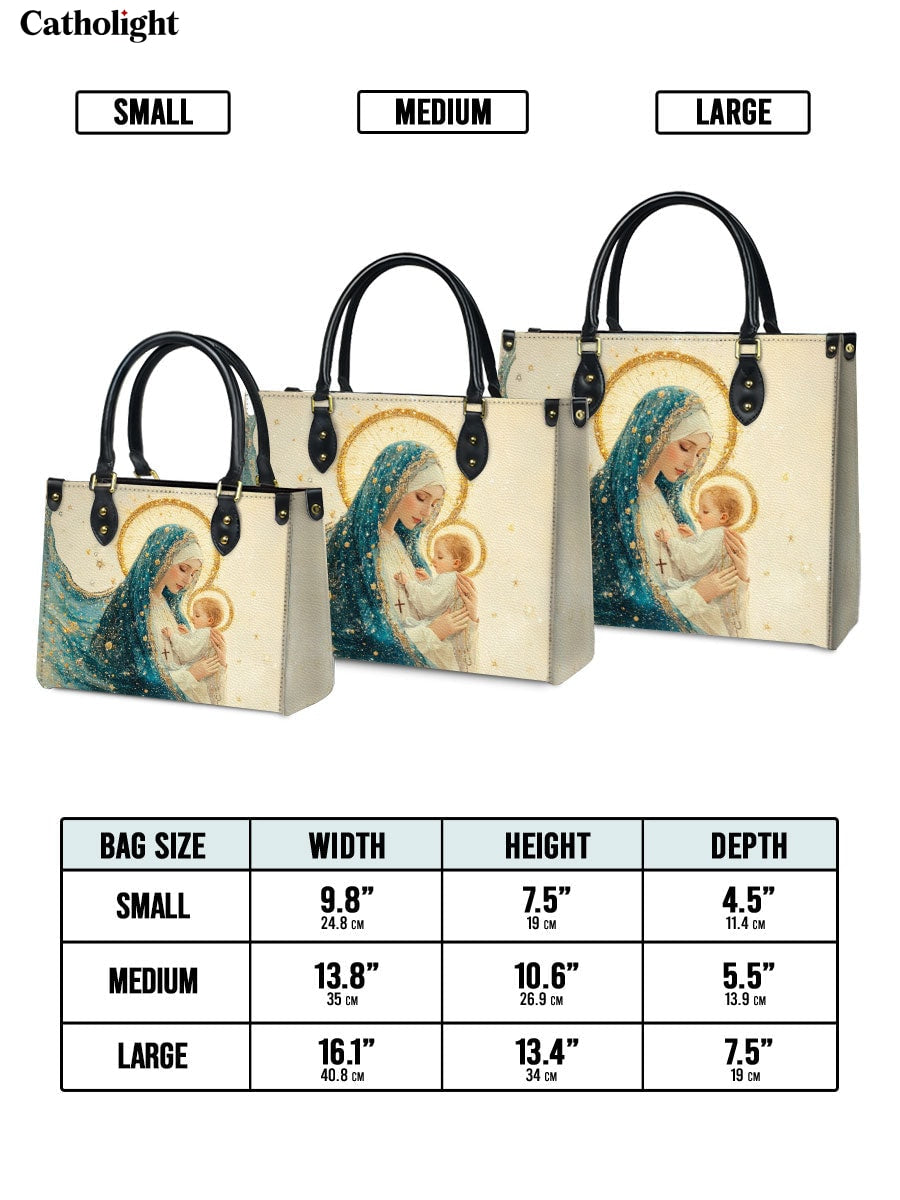 Bolsa de Couro O Abraço da Mãe Divina