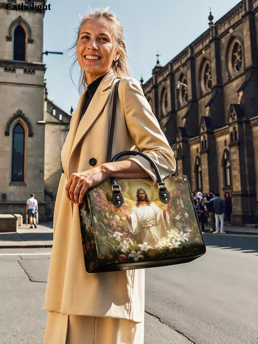 Bolsa de Couro Ave Maria - Realeza Divina