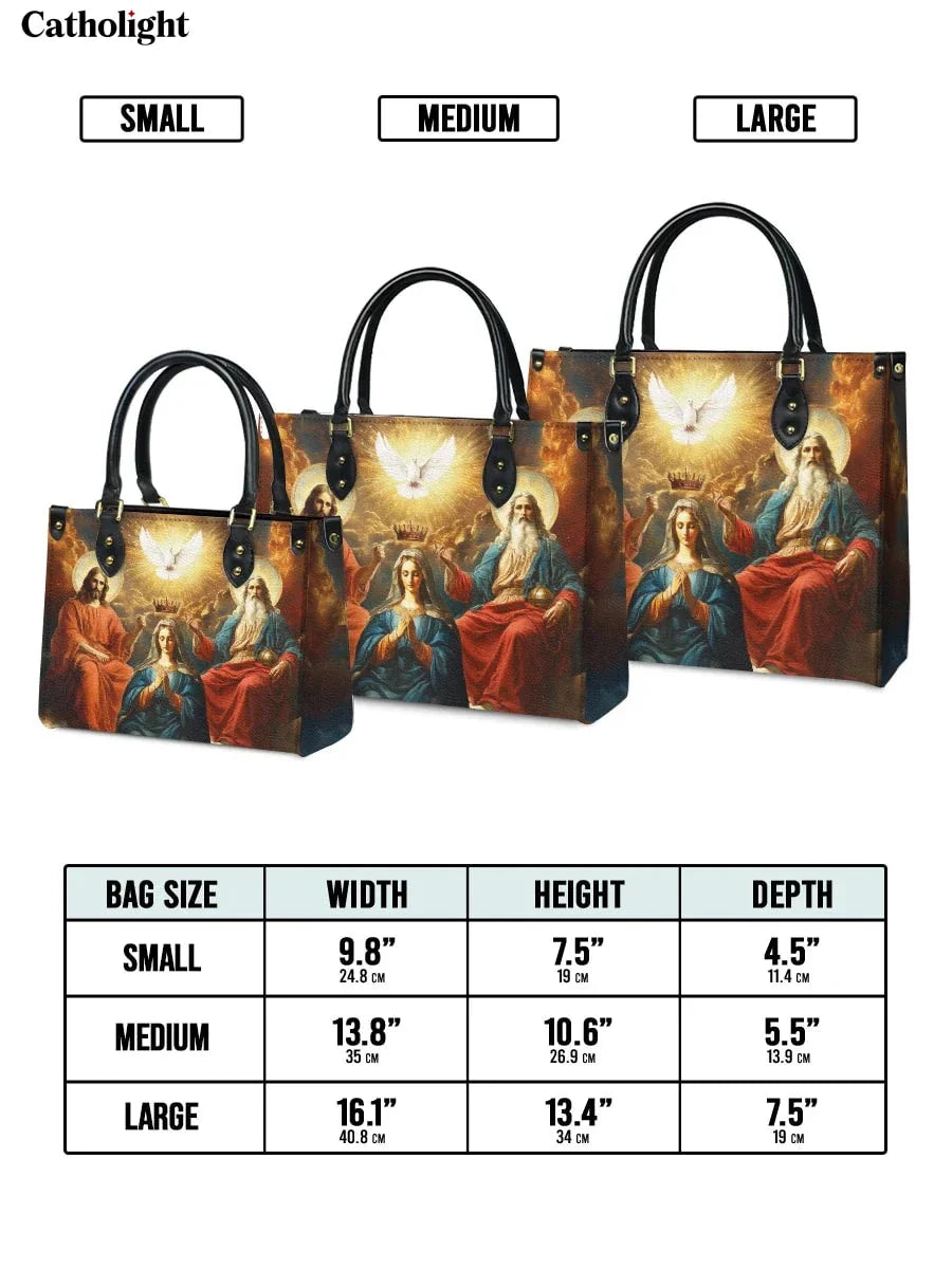 Bolsa de Couro Coroação da Rainha do Céu
