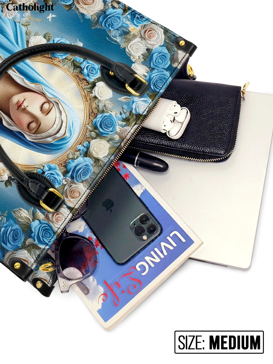Bolsa de Couro Imaculado Coração de Maria