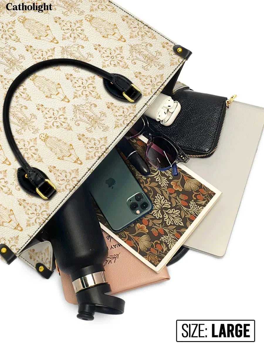 Bolsa de Couro Monograma Ave Maria