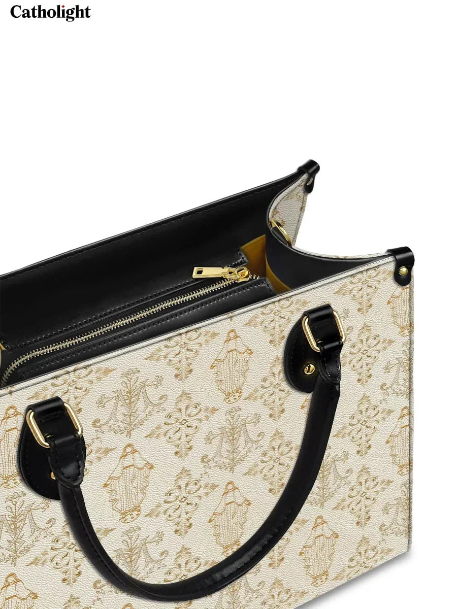 Bolsa de Couro Monograma Ave Maria
