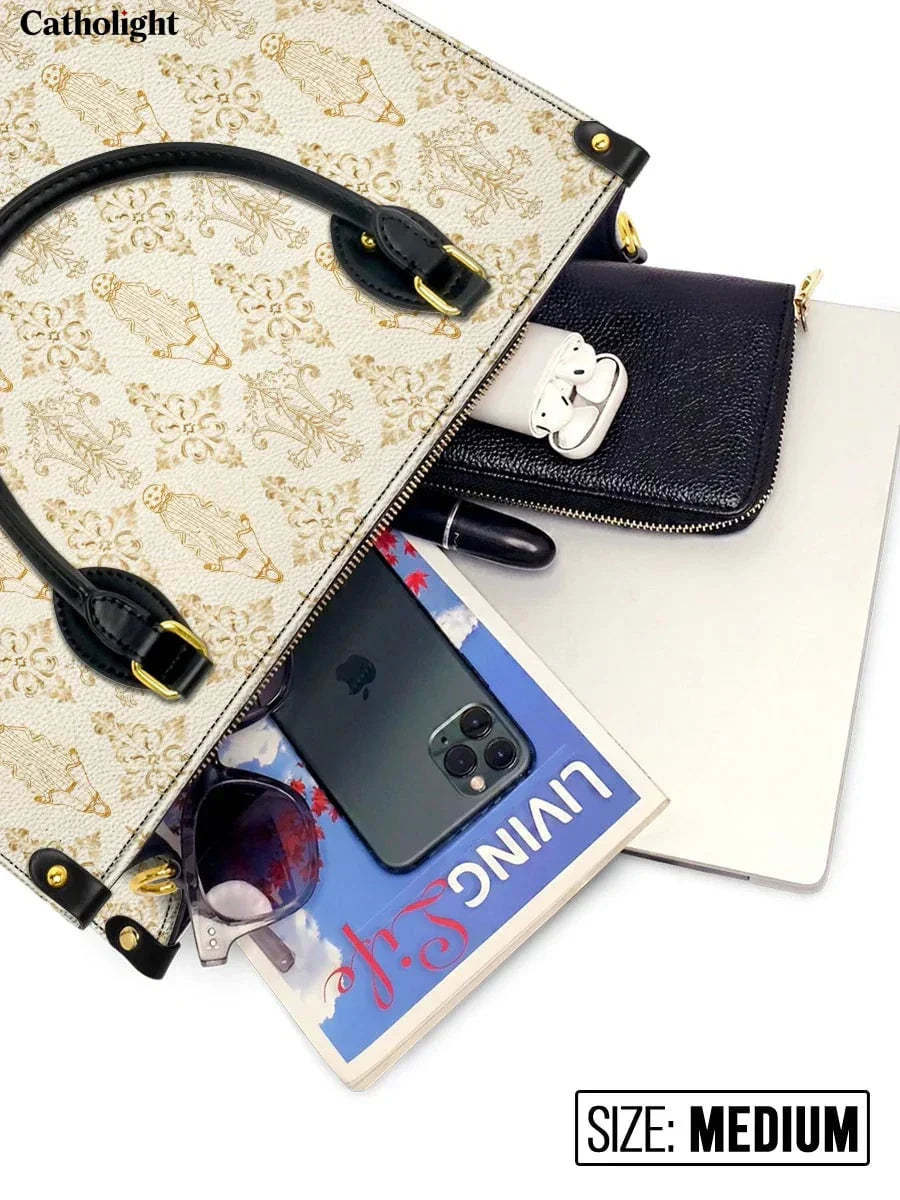 Bolsa de Couro Monograma Ave Maria