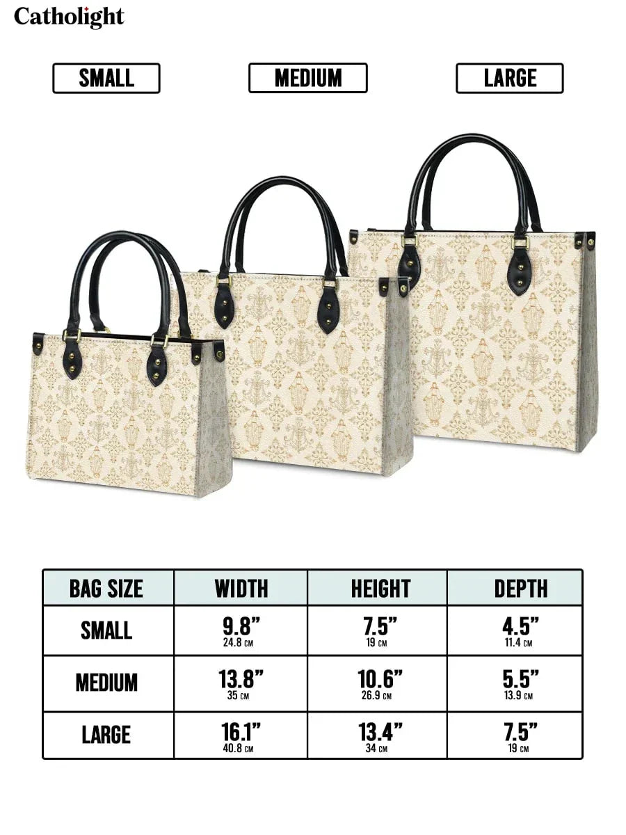 Bolsa de Couro Monograma Ave Maria