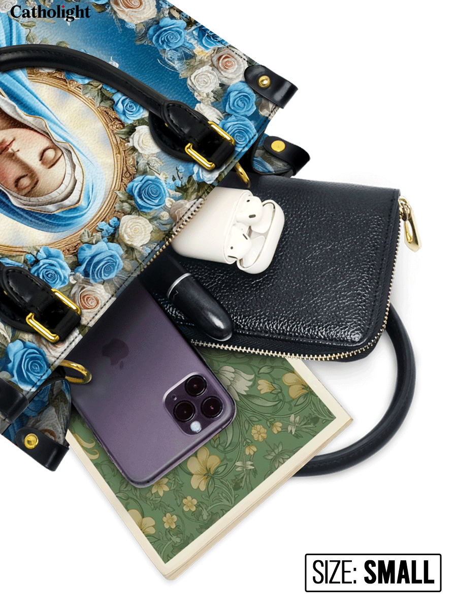 Bolsa de Couro Imaculado Coração de Maria