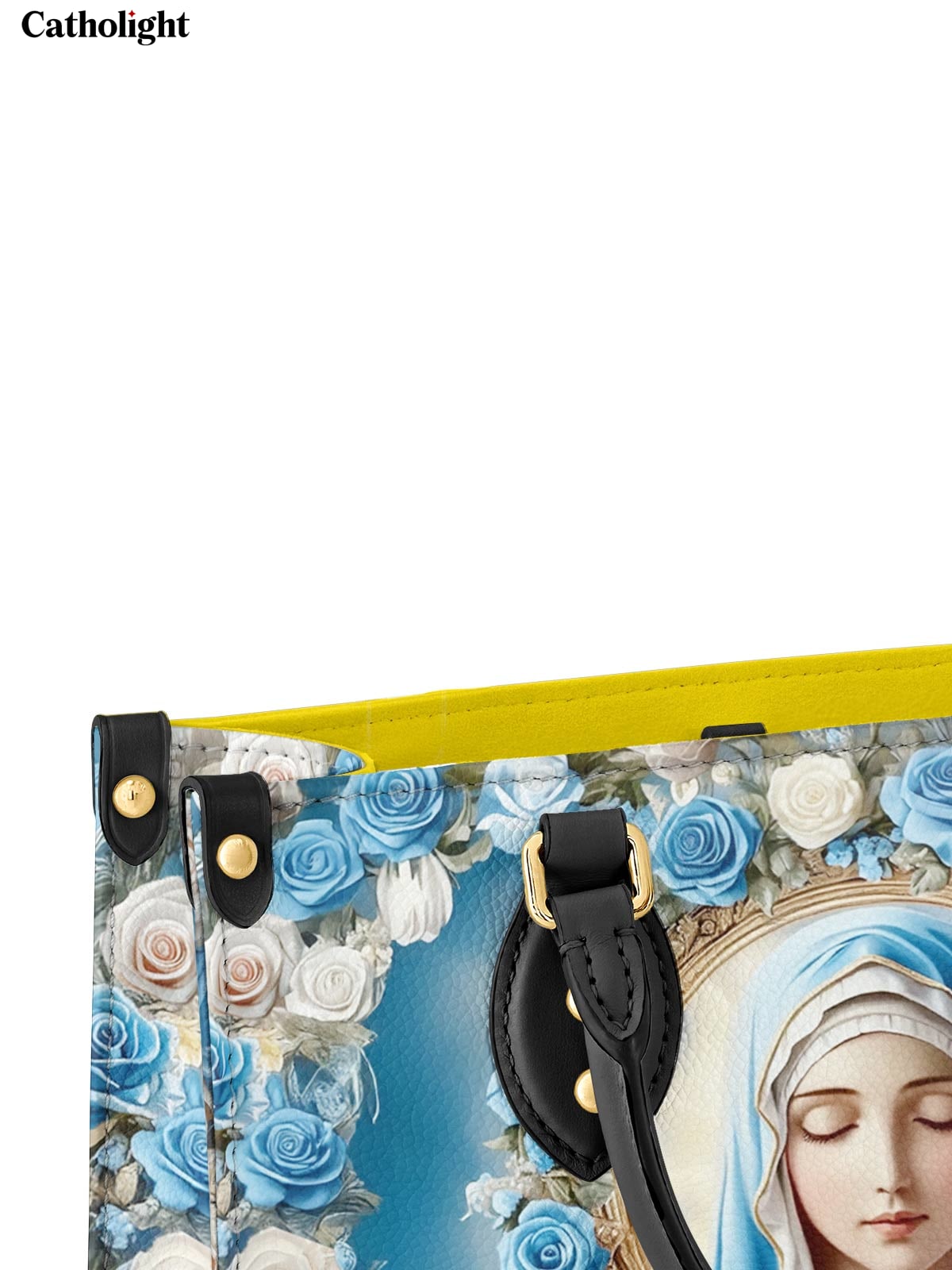 Bolsa de Couro Imaculado Coração de Maria