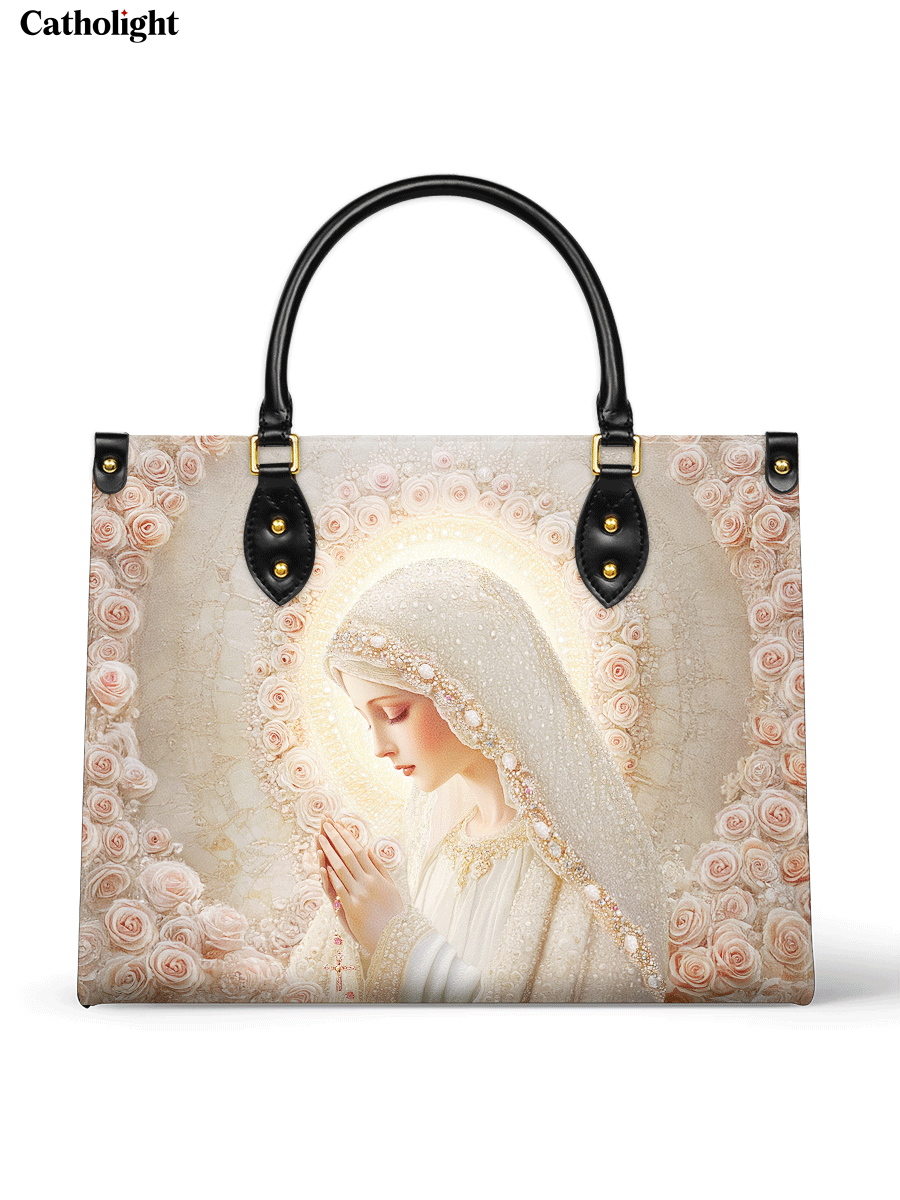 Bolsa de Couro Rosa Mística