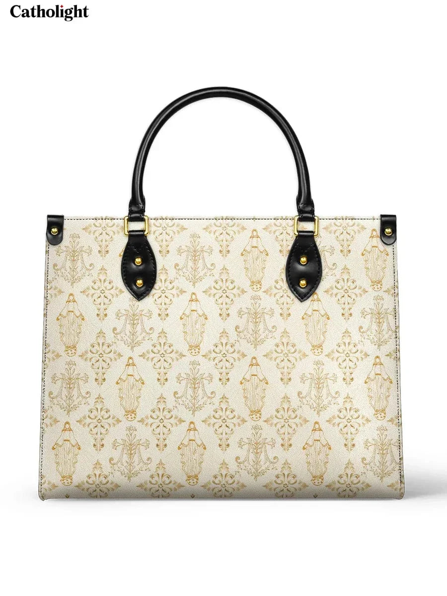 Bolsa de Couro Monograma Ave Maria