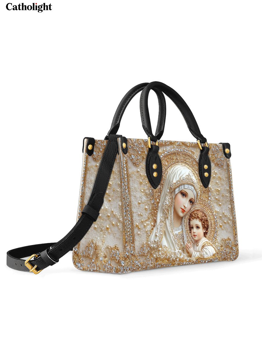 Bolsa de Couro Nossa Senhora - Esplendor Divino