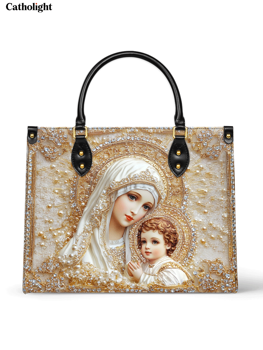 Bolsa de Couro Nossa Senhora - Esplendor Divino