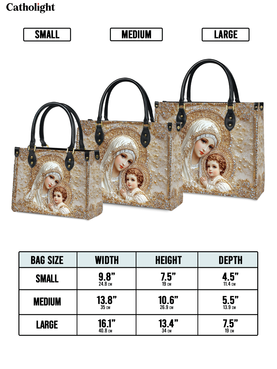 Bolsa de Couro Nossa Senhora - Esplendor Divino