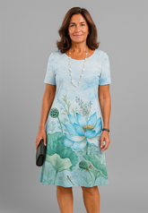 Vestido Bruma de Hortênsias
