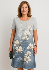 Vestido Pétala Azulada