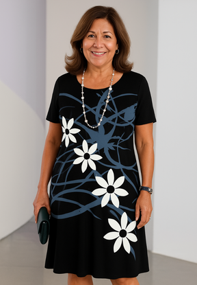 Vestido Silhueta Floral