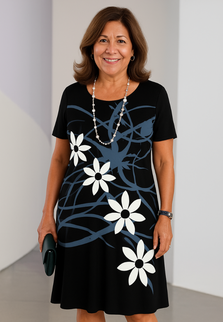 Vestido Silhueta Floral