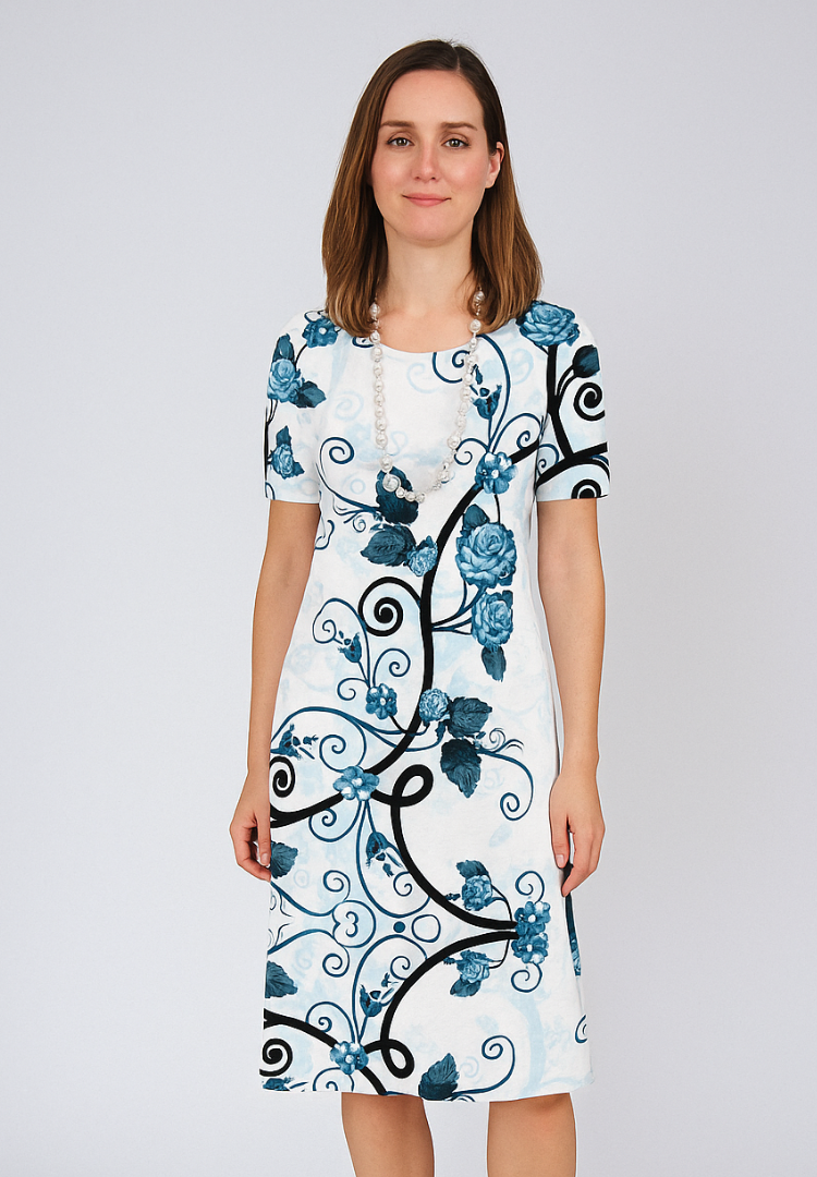 Vestido Estação das Rosas