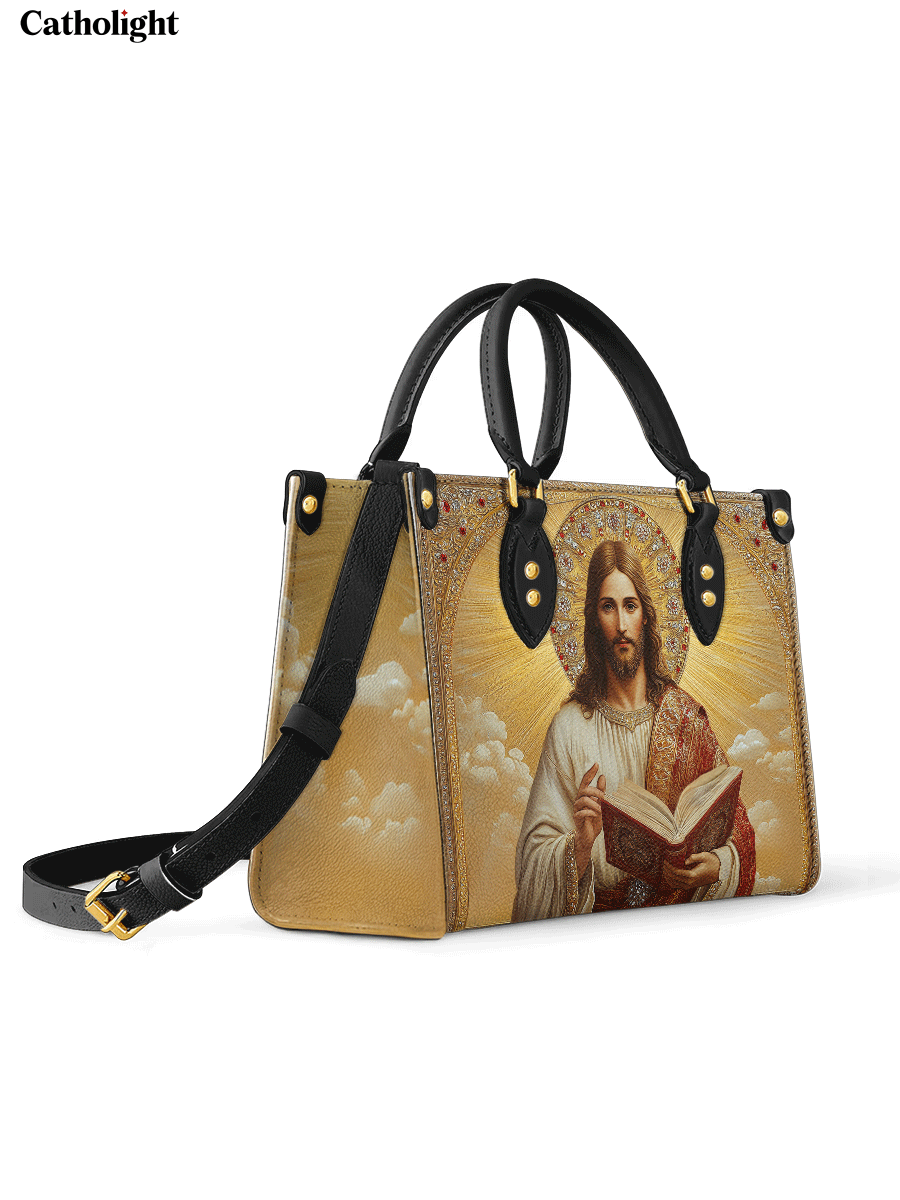 Bolsa de Couro – Jesus, o Salvador Luz Eterna