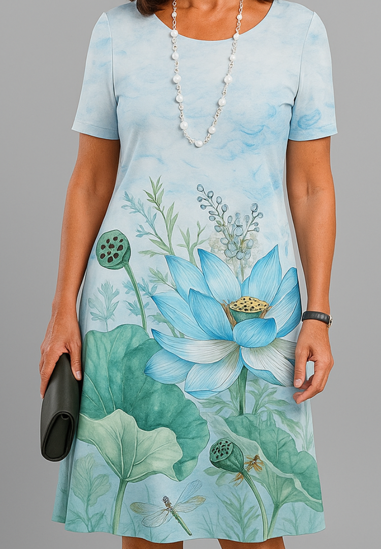 Vestido Bruma de Hortênsias