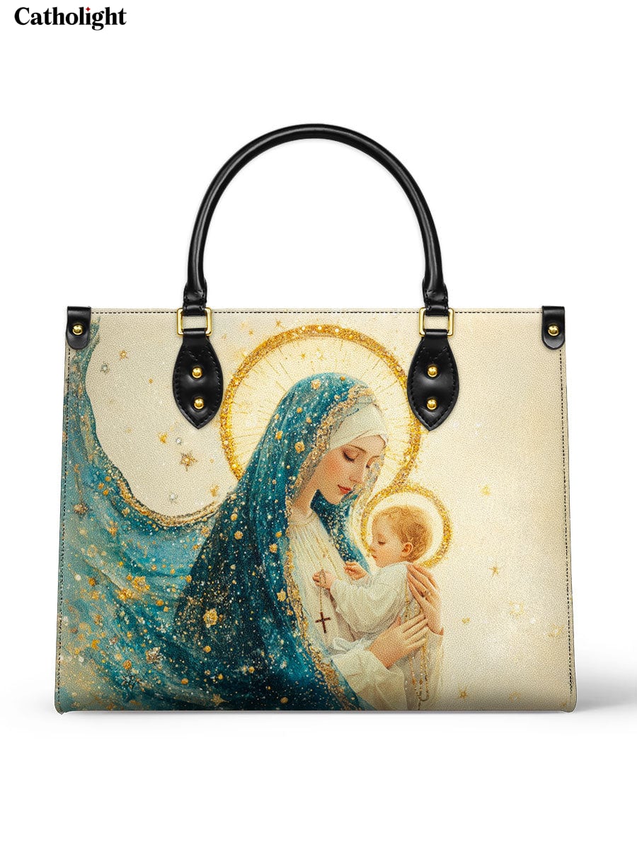 Bolsa de Couro O Abraço da Mãe Divina