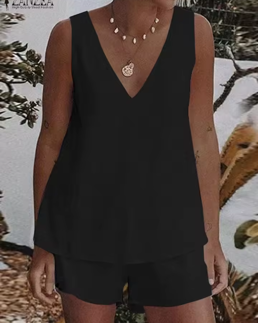 Conjunto com Decote em V Márcia