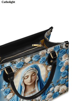 Bolsa de Couro Imaculado Coração de Maria
