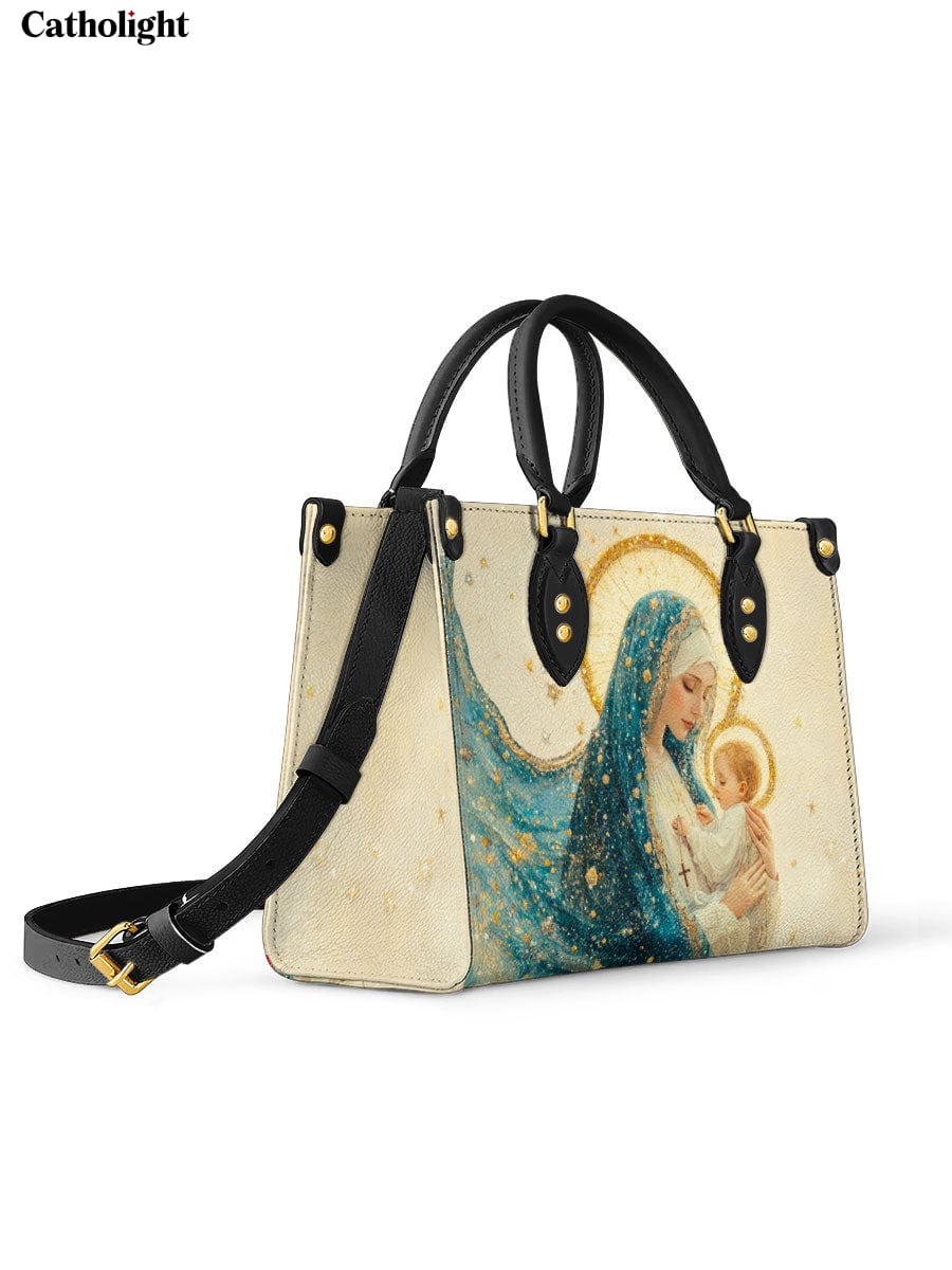 Bolsa de Couro O Abraço da Mãe Divina