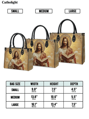 Bolsa de Couro – Jesus, o Salvador Luz Eterna
