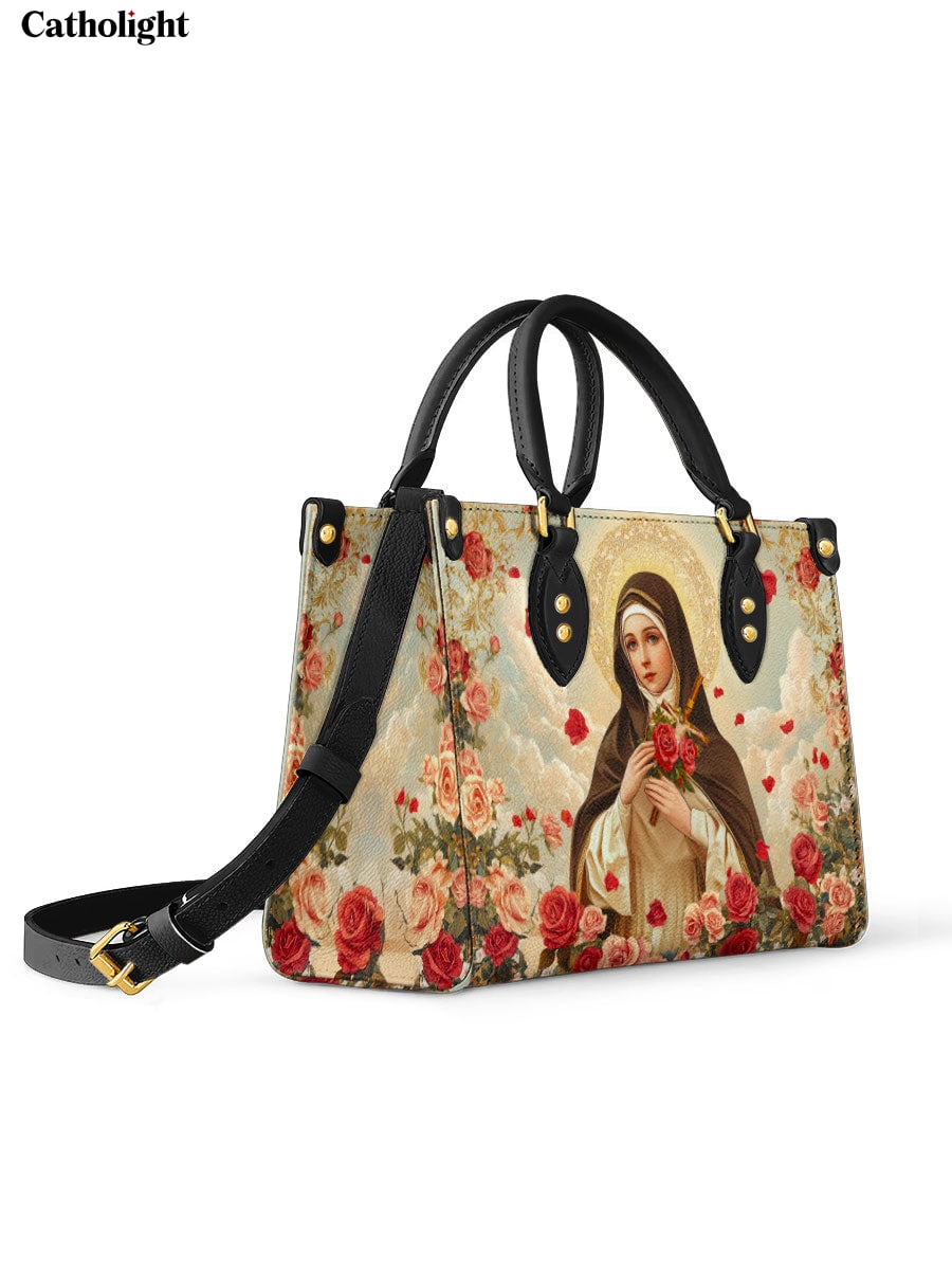 Bolsa de Couro Santa Teresinha - Graça e Elegância