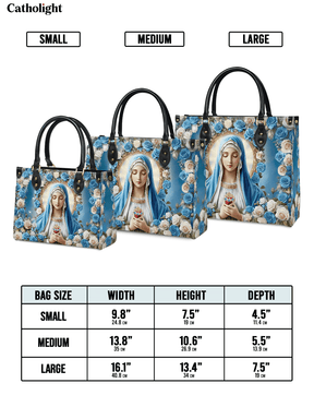 Bolsa de Couro Imaculado Coração de Maria