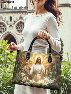 Bolsa de Couro Ave Maria - Realeza Divina