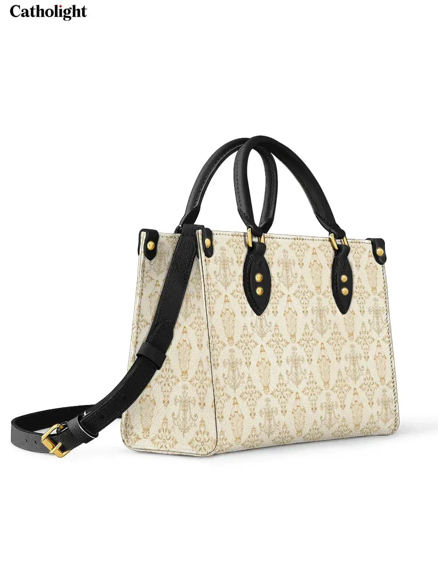 Bolsa de Couro Monograma Ave Maria