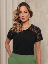 Blusa Manga de Renda Munique - Coleção Nuvem Brasileira