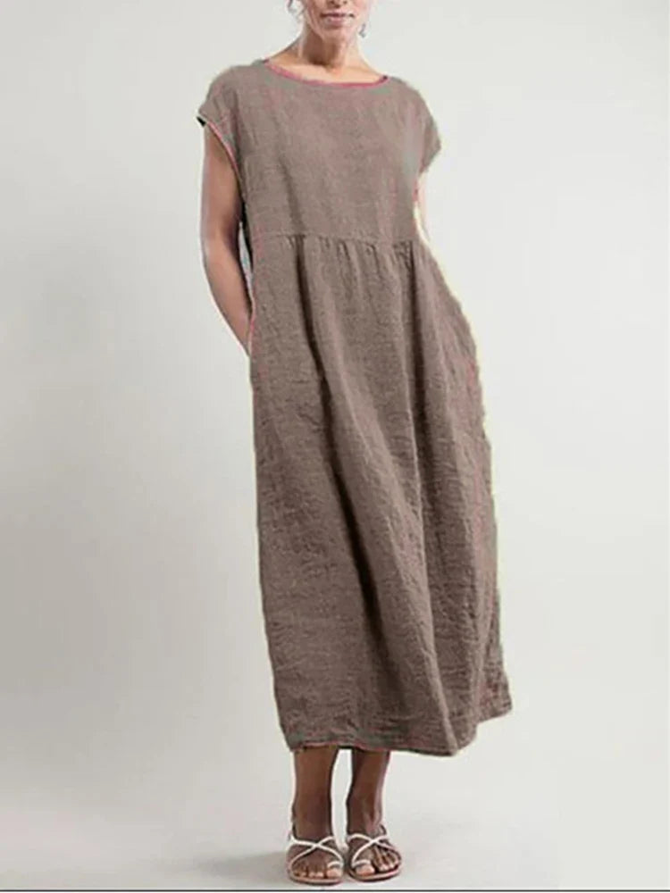 Vestido Linho Midi Athenas