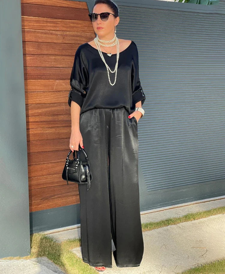 Conjunto Calça e Blusa Maiorca - Manga Rosa