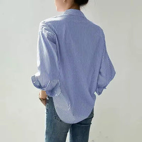 Blusa com Listras Azuis Valentina