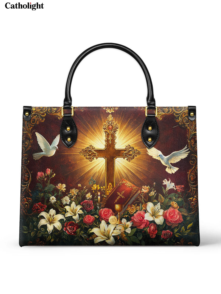Bolsa de Couro A Cruz Gloriosa