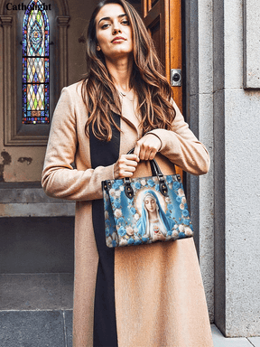 Bolsa de Couro Imaculado Coração de Maria
