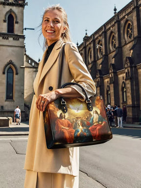 Bolsa de Couro Coroação da Rainha do Céu
