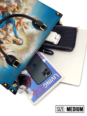 Bolsa de Couro – Ascensão Divina: O Abraço Celestial