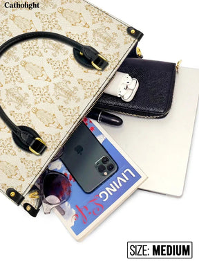 Bolsa de Couro Monograma Ave Maria