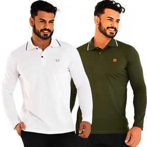 Camisa Comprida Polo Supremo -  Minimalista & Sofisticada [COMPRE 1 e LEVE 2] Conforto e Estilo em Dobro