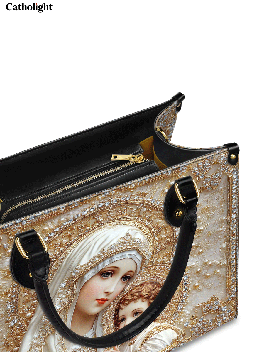 Bolsa de Couro Nossa Senhora - Esplendor Divino
