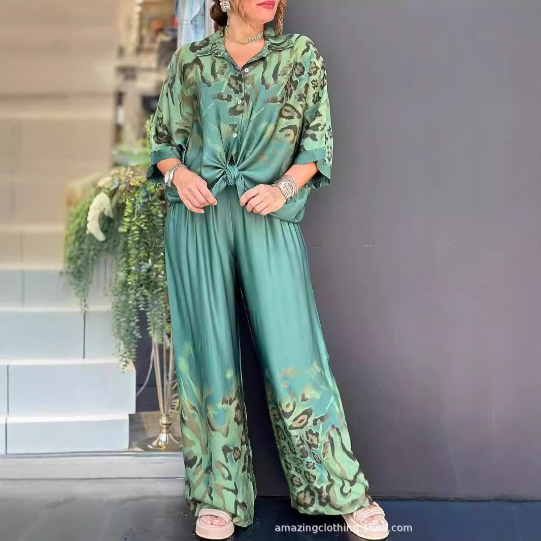 Conjunto Abu Dhabi™ em Tecido Leve com Brilho Acetinado / Um Toque Cultural e Contemporâneo para Mulheres de Estilo Leve e Autêntico!