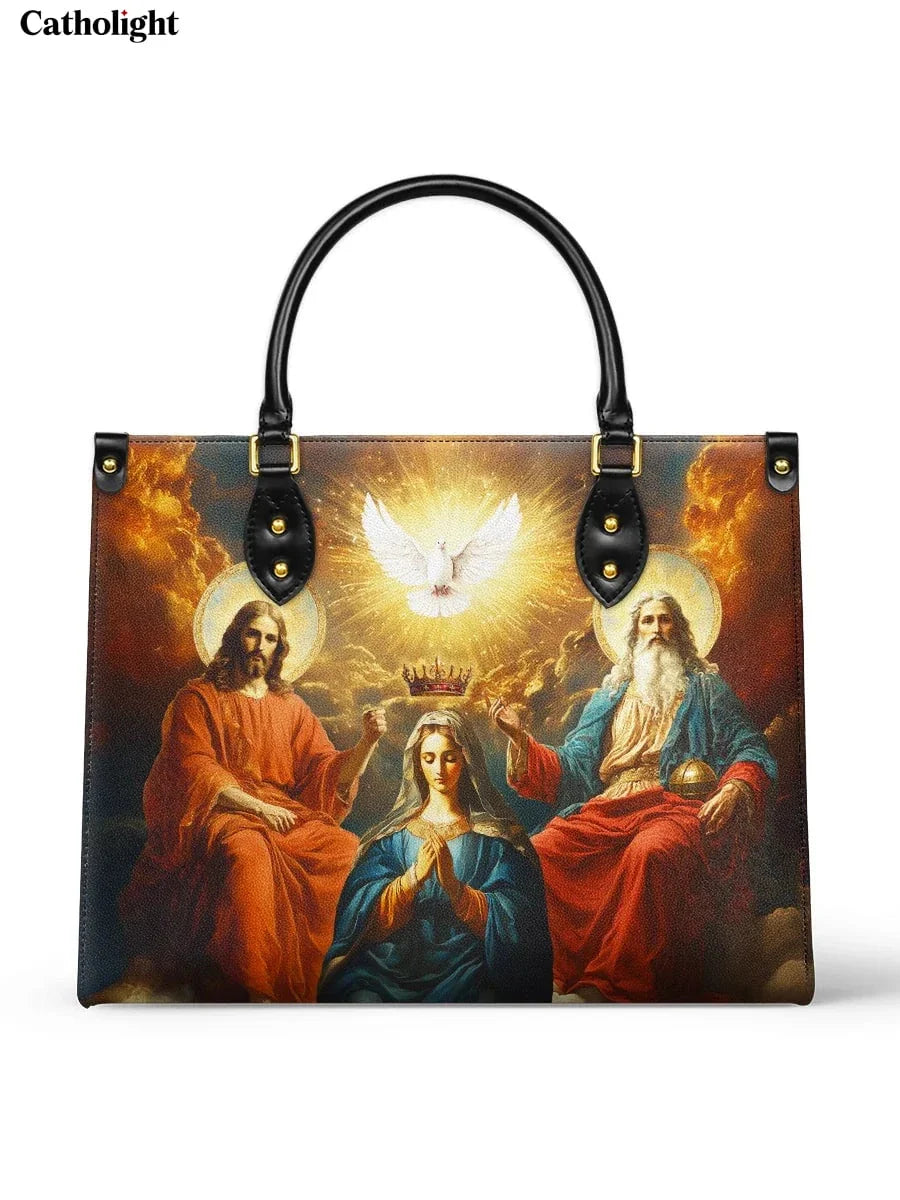 Bolsa de Couro Coroação da Rainha do Céu
