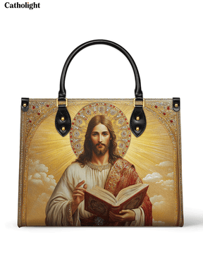 Bolsa de Couro – Jesus, o Salvador Luz Eterna