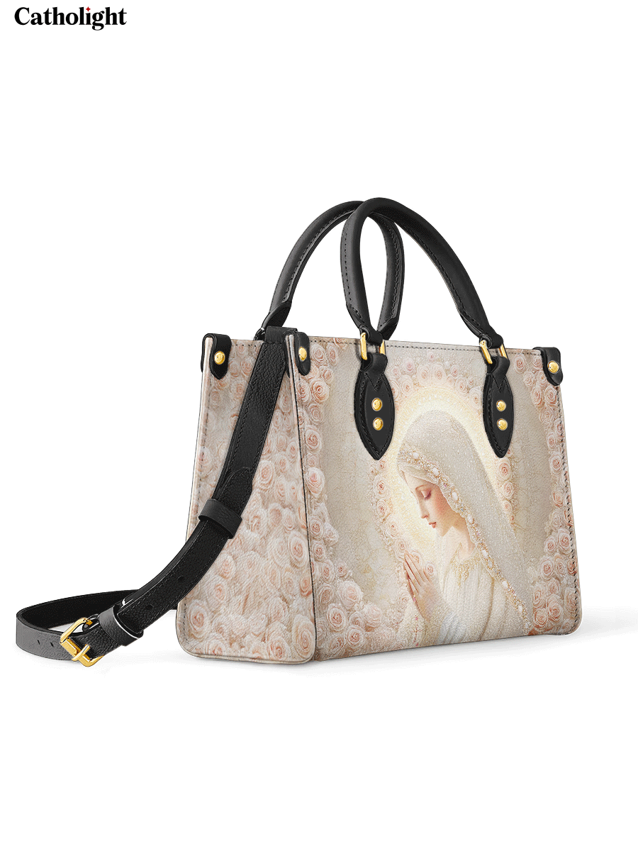 Bolsa de Couro Rosa Mística