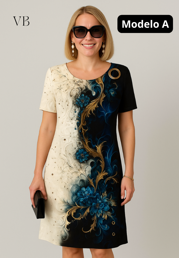 Vestidos Florais com Caimento Solto e Respirável - Modelos Exclusivos
