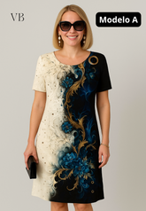 Vestidos Florais com Caimento Solto e Respirável - Modelos Exclusivos